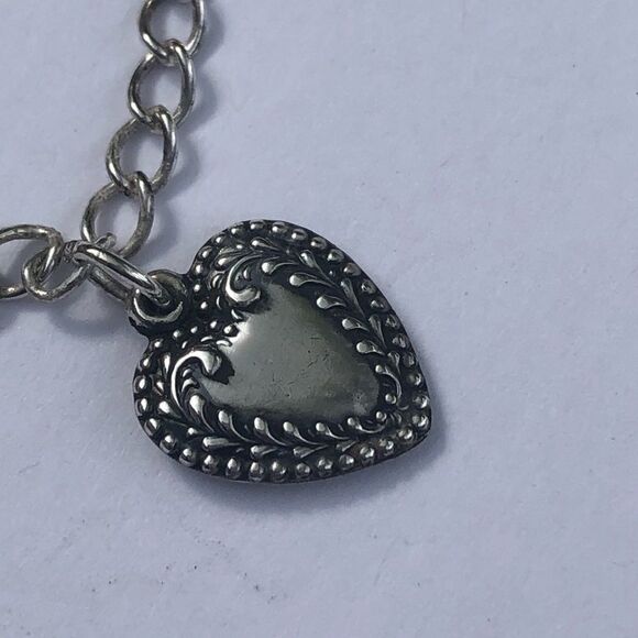 Vintage Sterling Silver Bracelet with Lockets 1899 - Picture 3 of 9